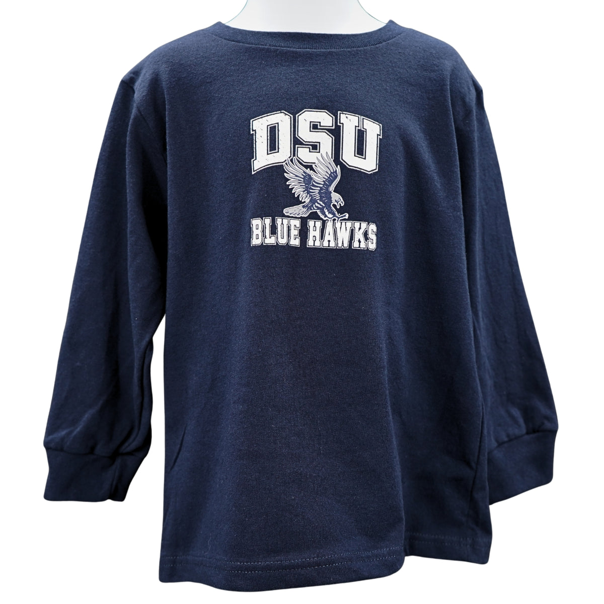 Toddler Navy Cotton Long Sleeve