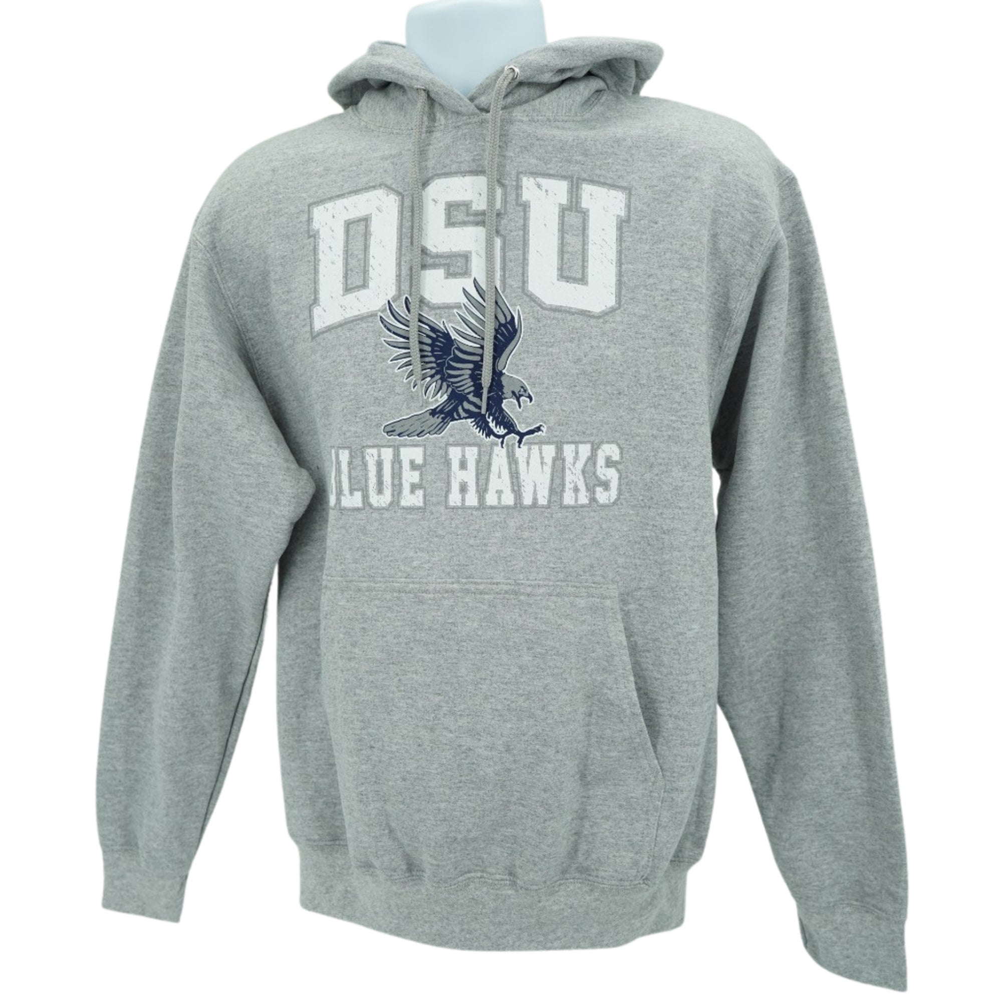 Port & Co™ Heather Grey Essential Fleece Pullover Hooded Sweatshirt