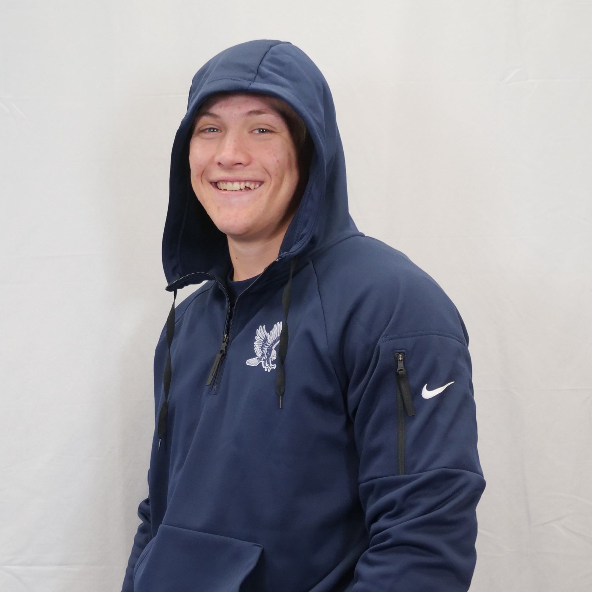 Sideline Gear - Nike Men's Therma-FIT Pocket 1/4-Zip Fleece Hoodie - hawk