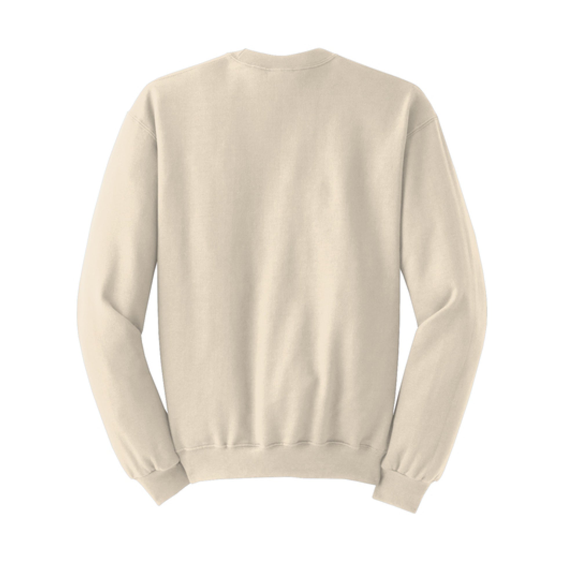 Beige sweater on a white background