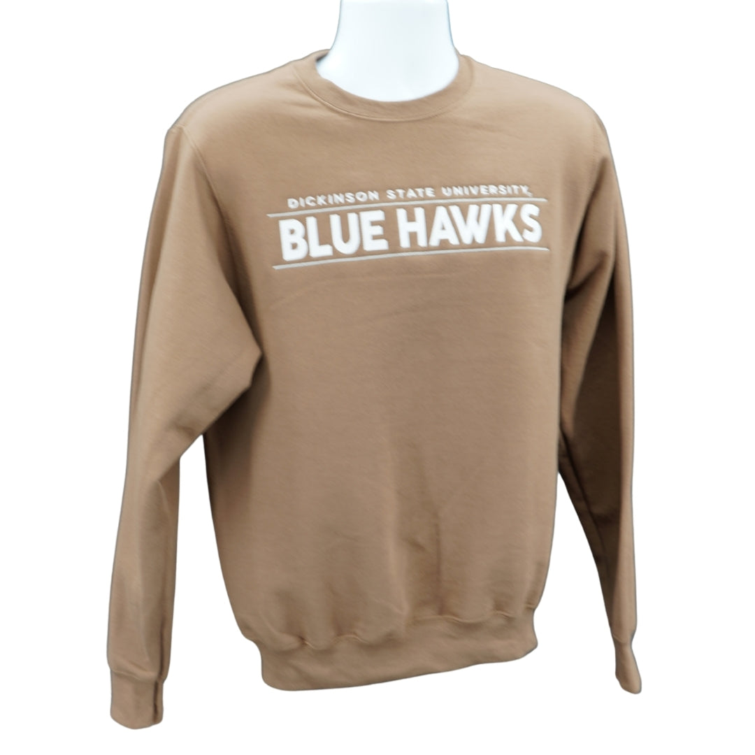 Port & Co Core Fleece Crewneck Sweatshirt - Woodland Brown