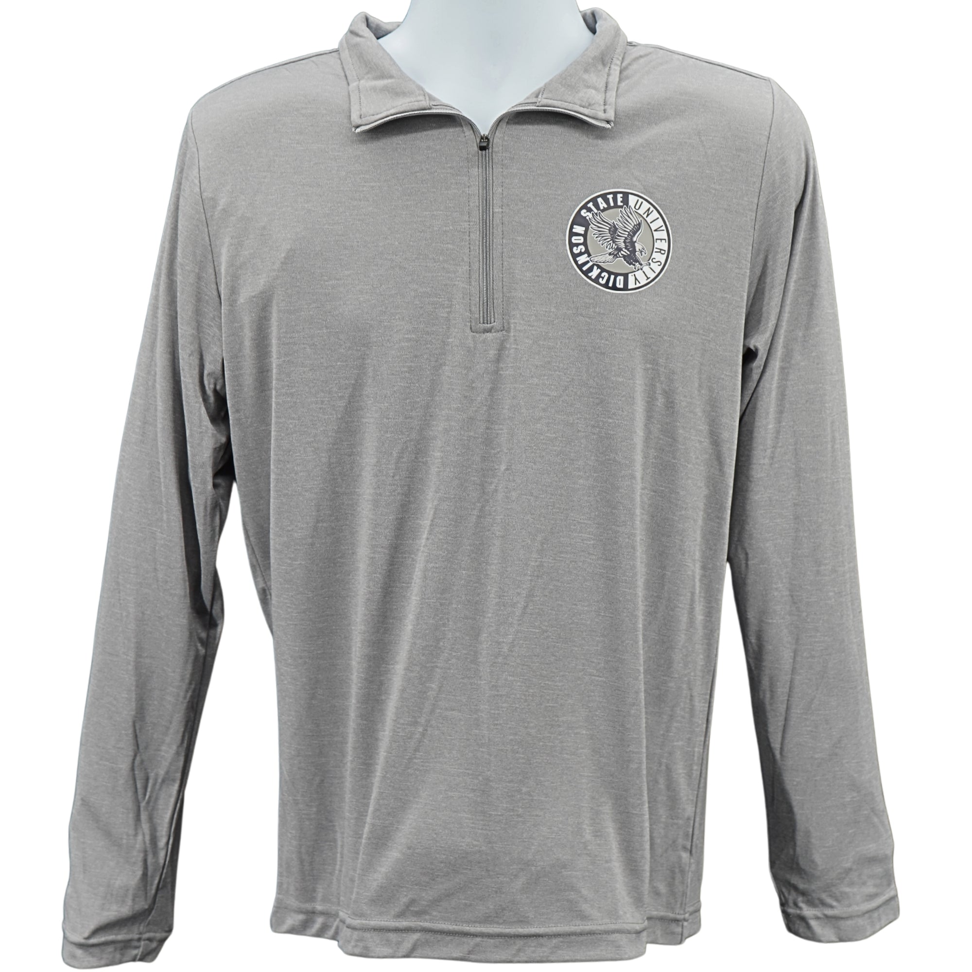 Mens Heather Athletic Performance Quarter-Zip Pullover