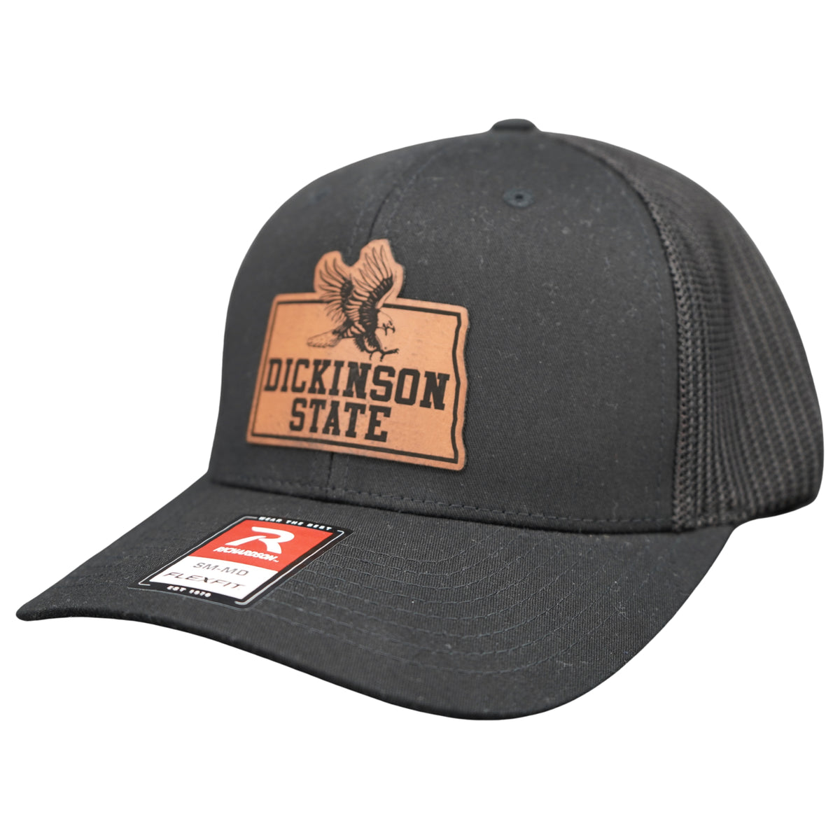 Richardson Stretch Fit Trucker Hat with Leather Patch