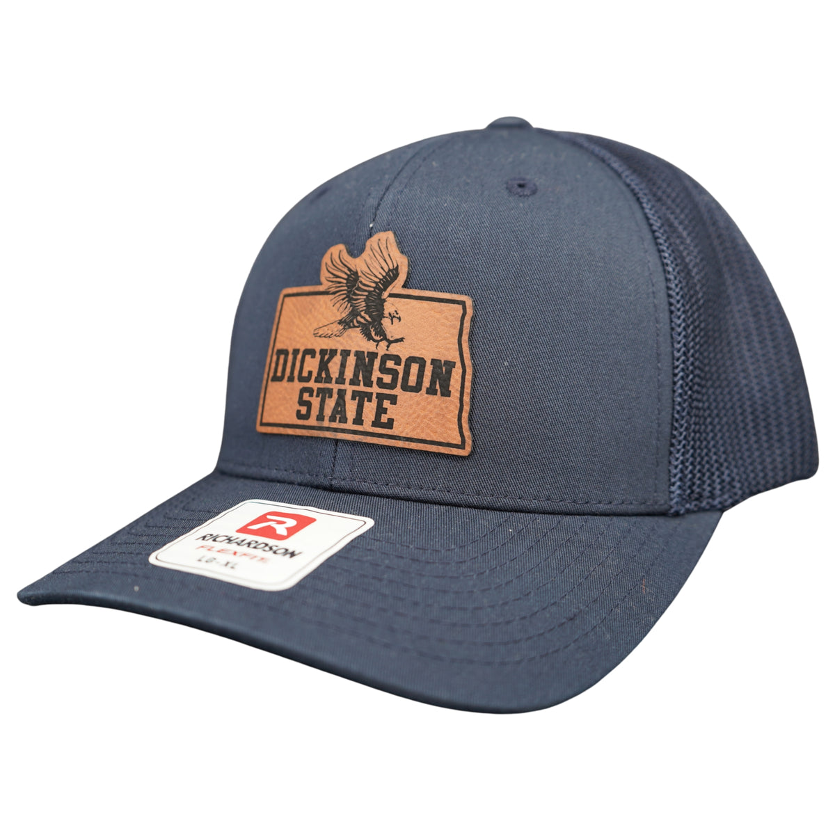 Richardson Stretch Fit Trucker Hat with Leather Patch
