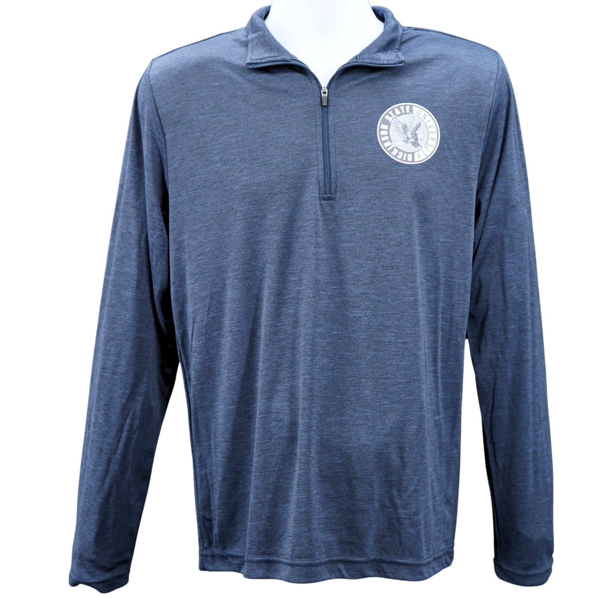 Mens Dark Navy Athletic Performance Quarter-Zip Pullover