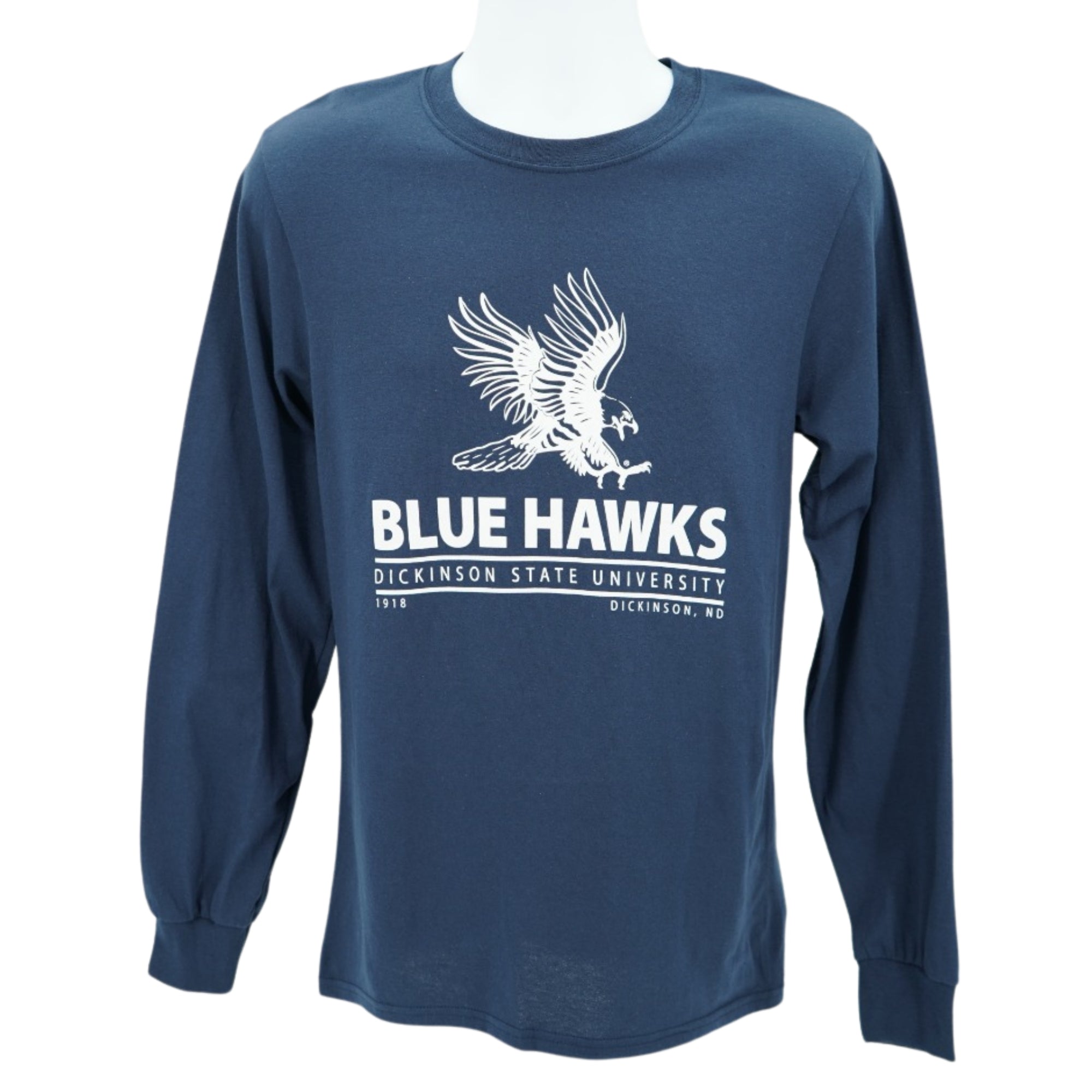 Port & Co™ Navy Long Sleeve Core Blend Tee