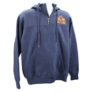 Navy 1/4 Zip Hooded Sweatshirt