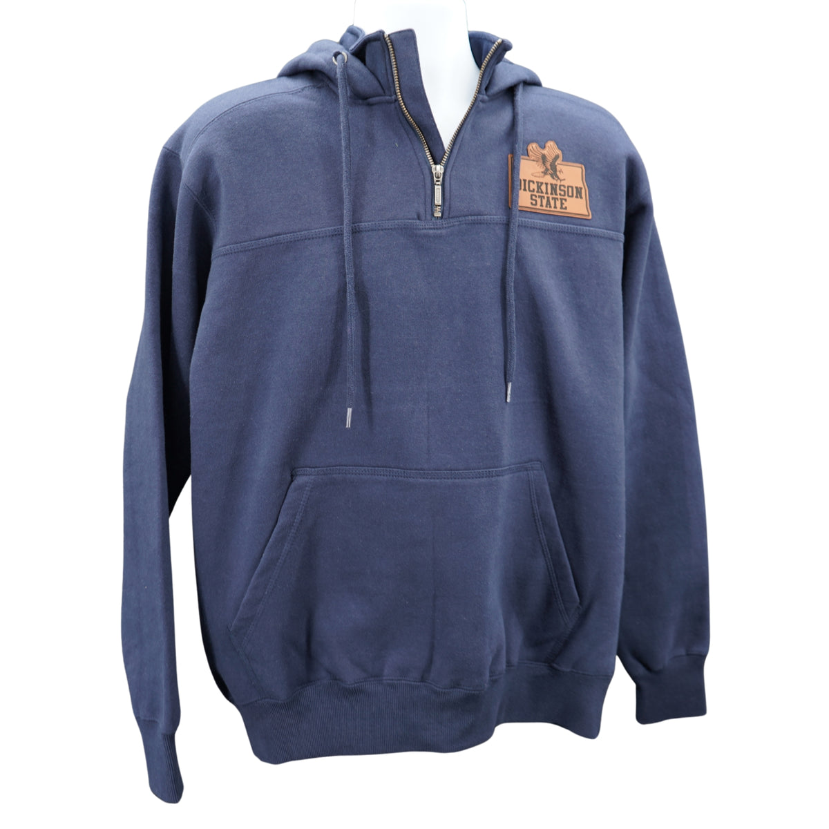 Navy 1/4 Zip Hooded Sweatshirt