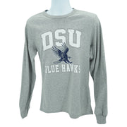 Port & Co™ Heather Grey Long Sleeve Core Blend Tee