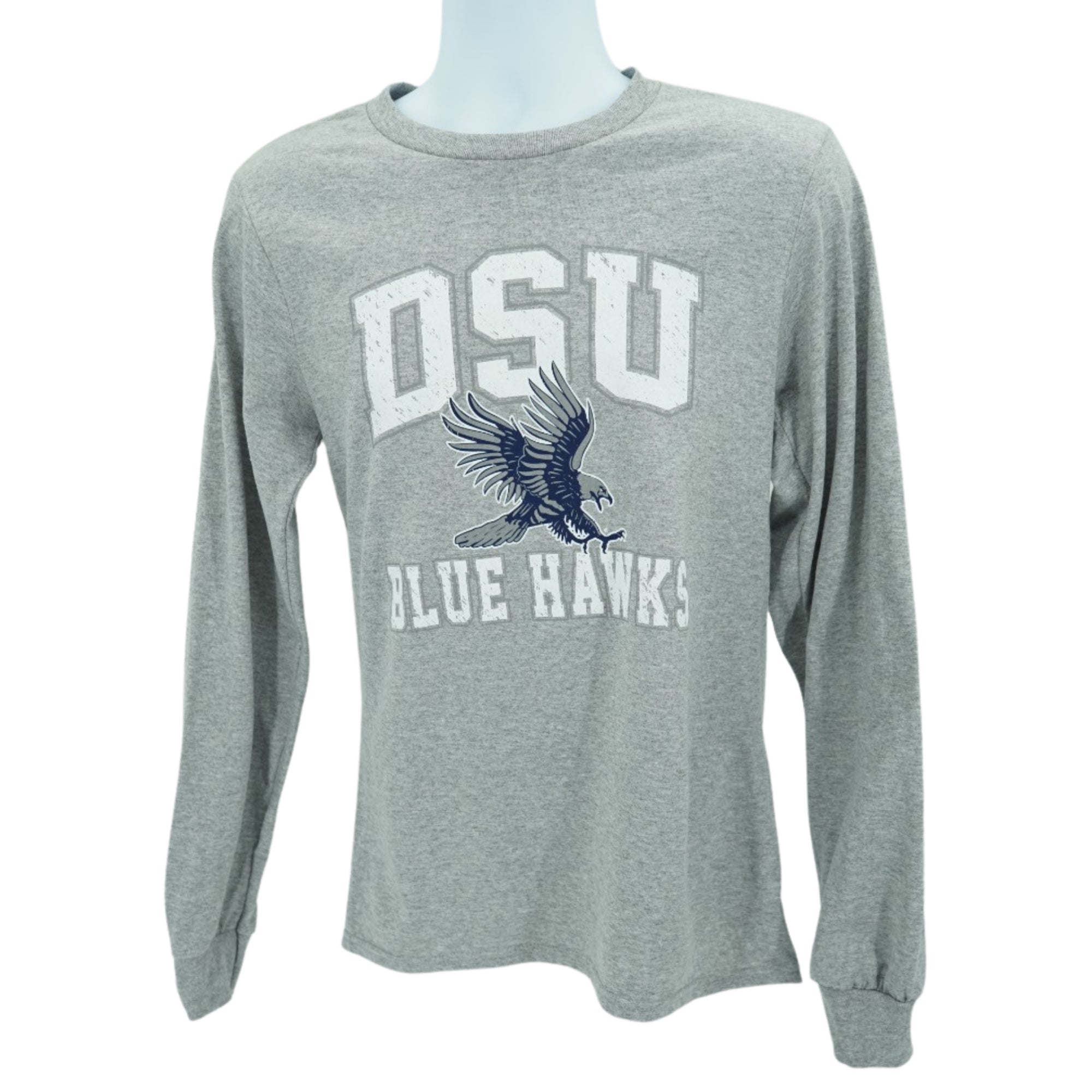 Port & Co™ Heather Grey Long Sleeve Core Blend Tee