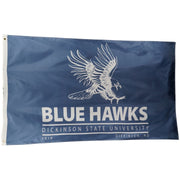 3' X 5' Double Sided Blue Hawks Flag