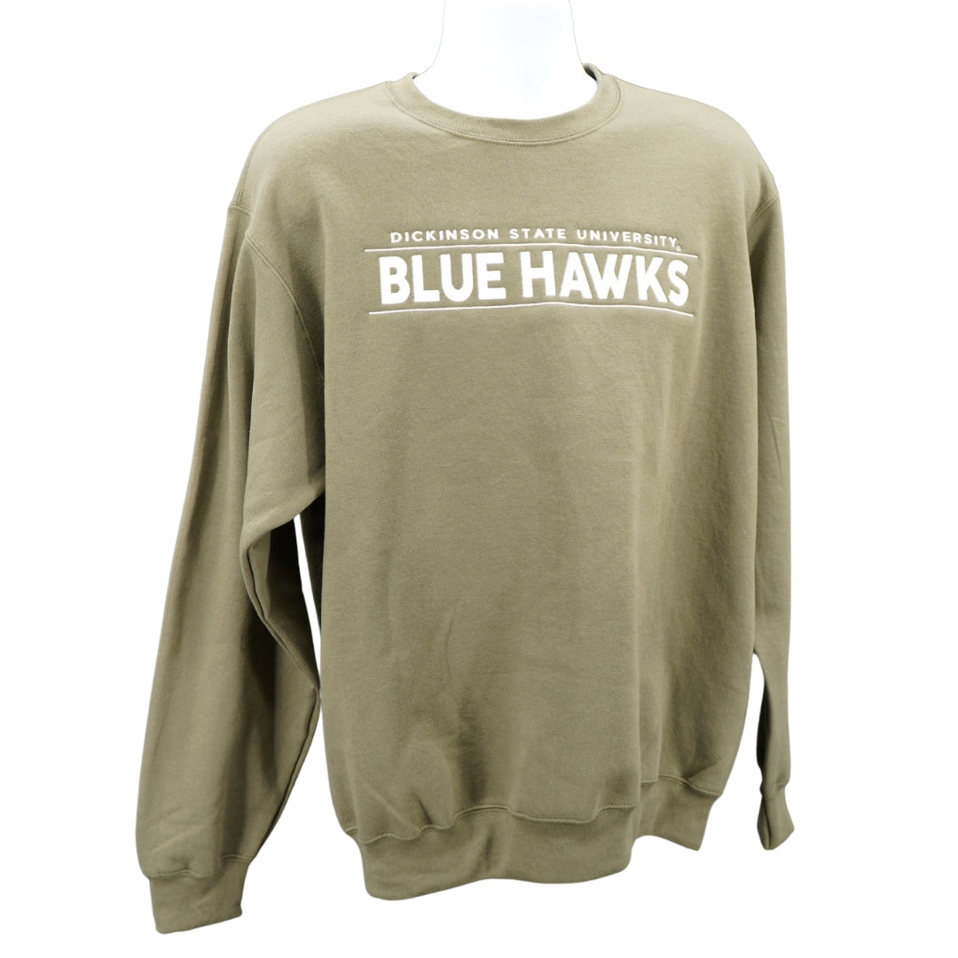Port & Co Core Fleece Crewneck Sweatshirt - Olive Green