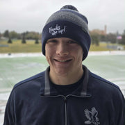 Beanie - Hawks are up! - Blue/Heather Gray