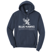 Port & Co™ Navy Essential Fleece Pullover Hooded Sweatshirt