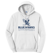 Port & Co™ White Ladies  Core Fleece Pullover Hooded Sweatshirt